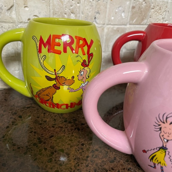 Dr.Seuss HoW The Grinch Stole Christmas Mug Set Like New - Picture 4 of 12